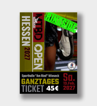 MTBD OPEN HESSEN 2027 – GANZTAGESTICKET RINGSIDE